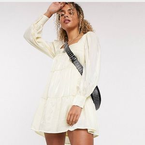 Square neck swing dress